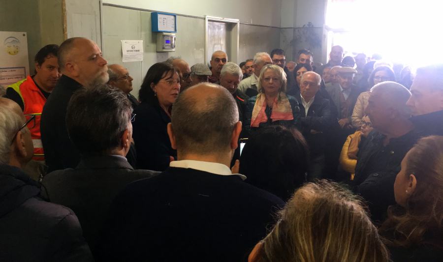 Protesta laboratorio San Marco Arg