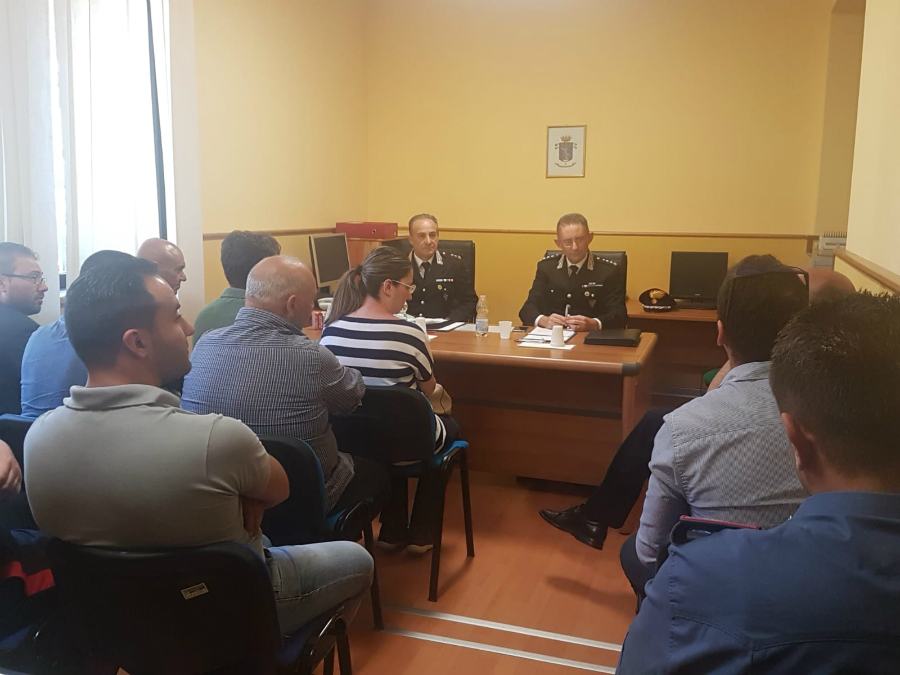 Calabria, focus dei carabinieri per il contrasto agli incendi boschivi 51 RIUNIONE STAZIONE LONGOBARDI