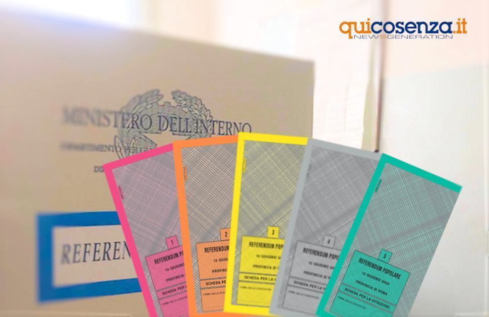 Referendum abrogativi giustizia 2022, une aperte in tutta la Calabria - Ecco i 5 quesiti 51 Referendum giustizia 2022 Scheda