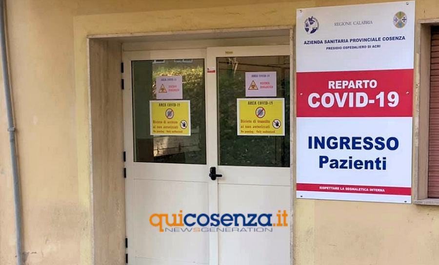 Acri, operativo il reparto covid al "Beato Angelo". Nelle prossime ore il primo paziente 51 Reparto Covid Acri ospedale