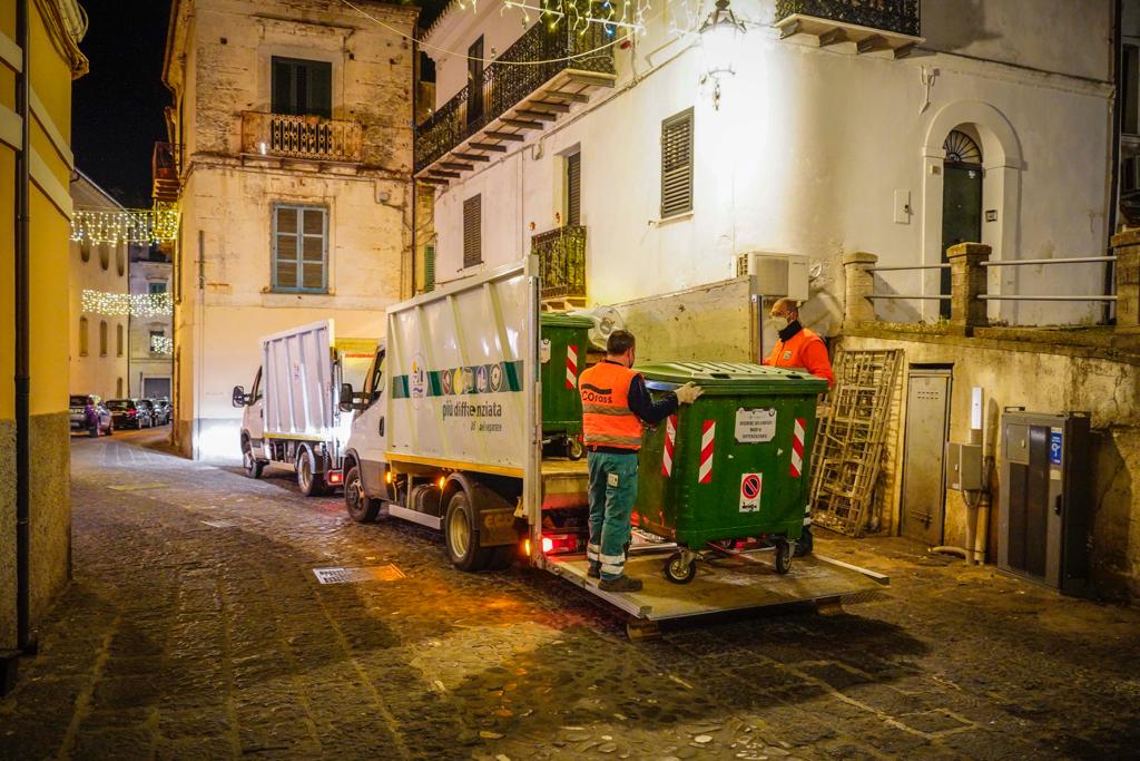 Rossano rimozione cassonetti 1