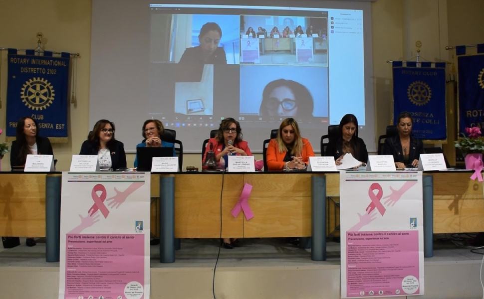 RotaryClubCosenzaSetteColli Piu forti insieme cancro al seno Rende