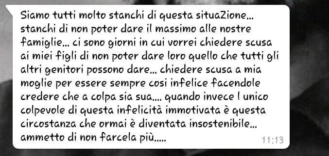 SMS di un precario ad USB VVF Catanzaro