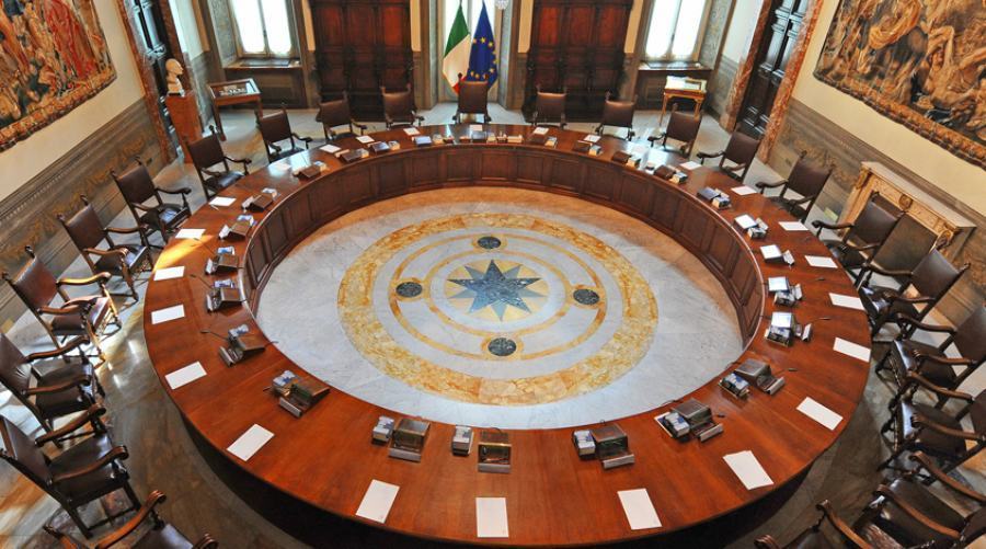 Maltempo dicembre 2019, Consiglio dei ministri: stato d'emergenza per la Calabria 51 Sala consiglio dei ministri 1
