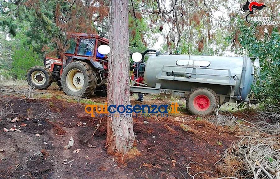 Sversano liquami inquinanti nel terreno, denunciate due persone a San Demetrio 51 San Demetrio Corone carabinieri1