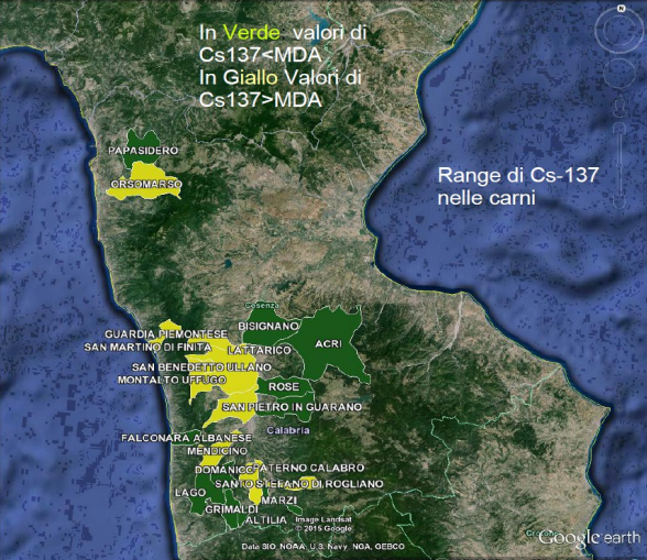 La radioattività del territorio cosentino misurata in base alle abitudini dei cinghiali 209 Schermata 2015 10 06 alle 13.53.55