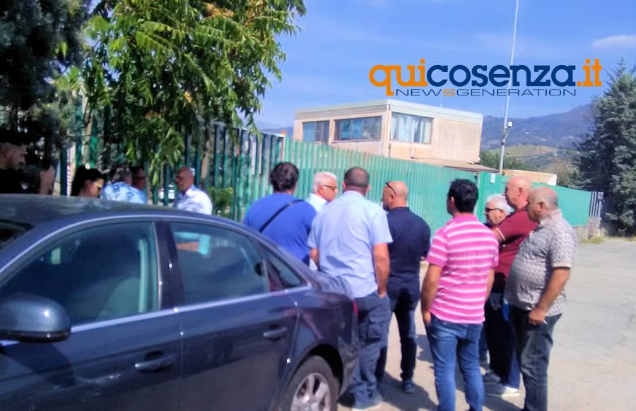 Sciopero lavoratori depuratore Rende Geko