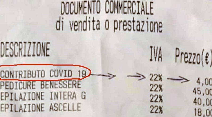Scontrino Covid