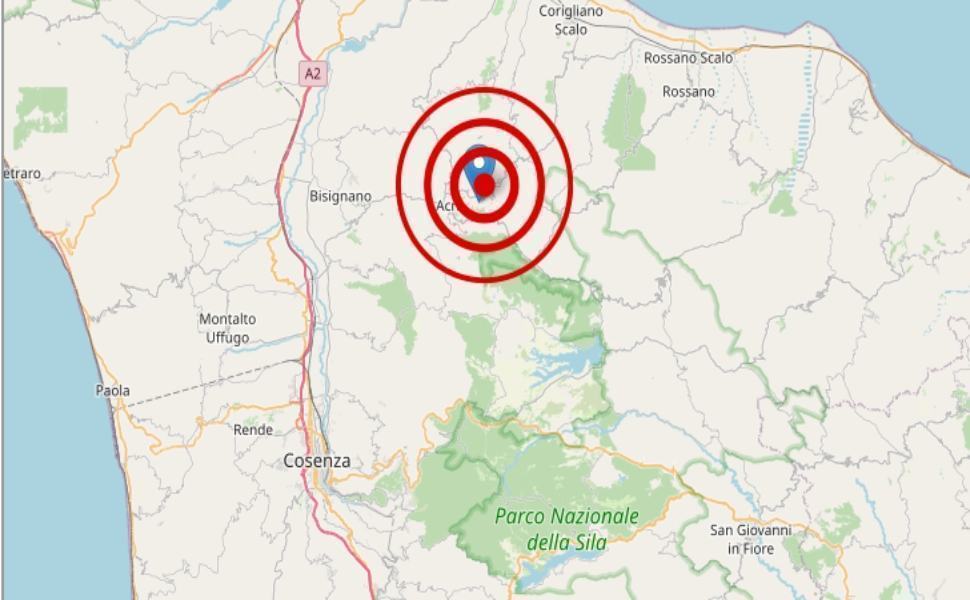 Scossa di terremoto all'alba, epicentro ad Acri 51 Scossa terremoto Acri