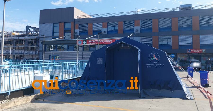 USB lancia l'allarme: "sistema sanitario calabrese inadeguato per emergenza COVID-19" 51 Tende PS Cs