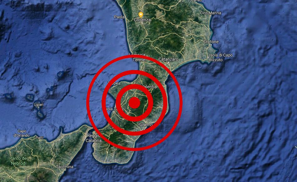 Terremoto San Pietro di Carida reggino