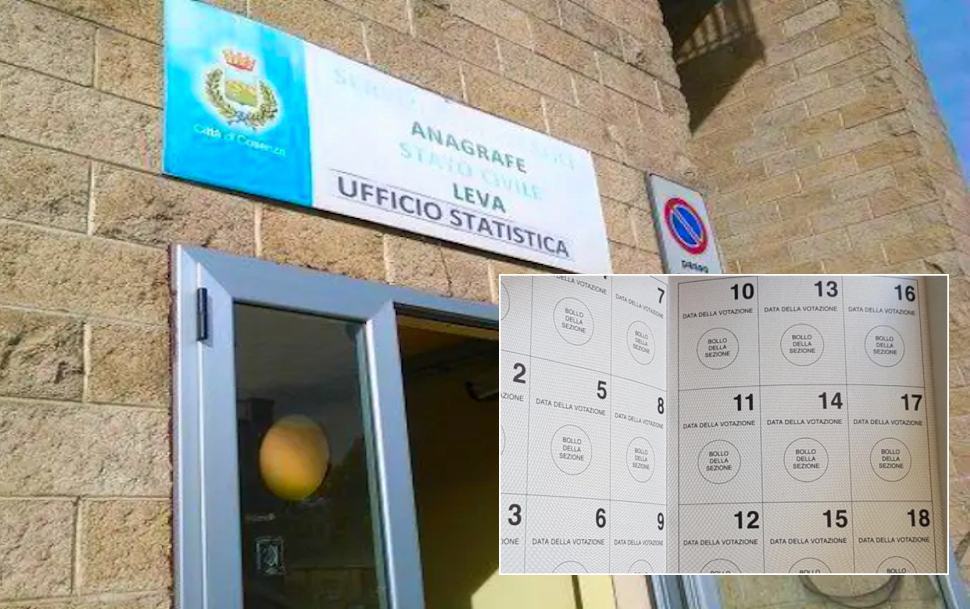 Tessere Elettorali Comune Cosenza