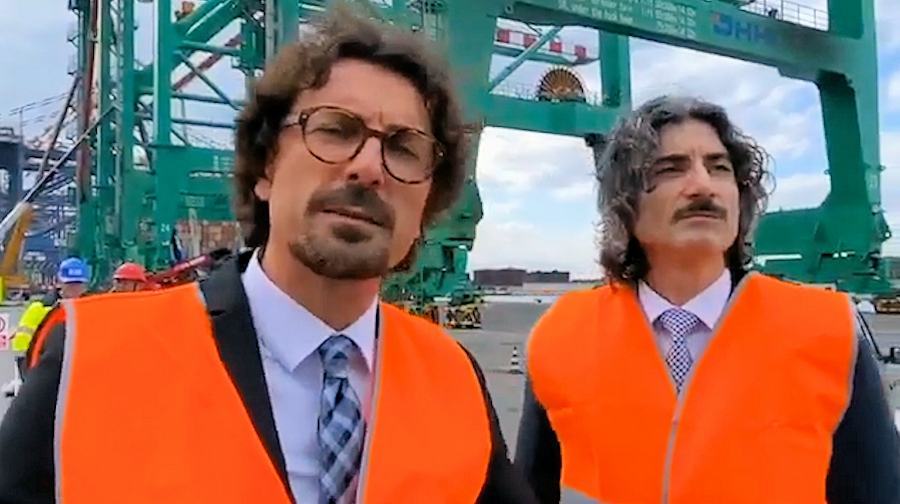 VIDEO -Porto di Gioia Tauro, Toninelli: "questo porto può competere a livello mondiale" 51 Toninelli 1