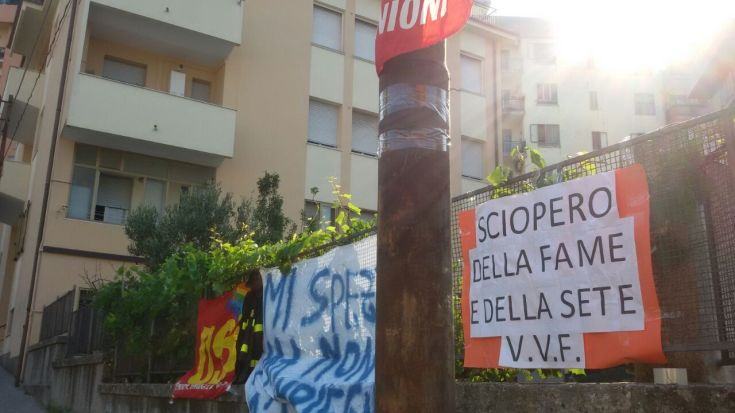 VVF Sciopero fame 2