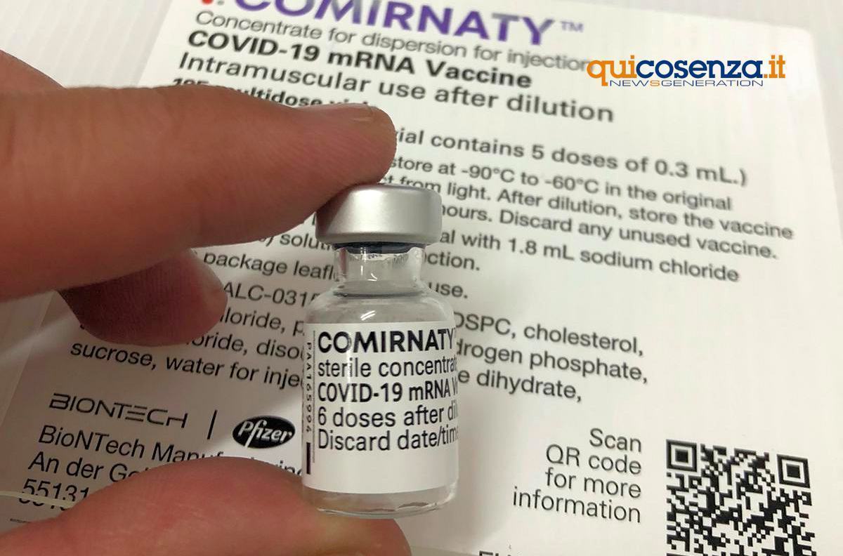 Vaccino pfizer Cosenza