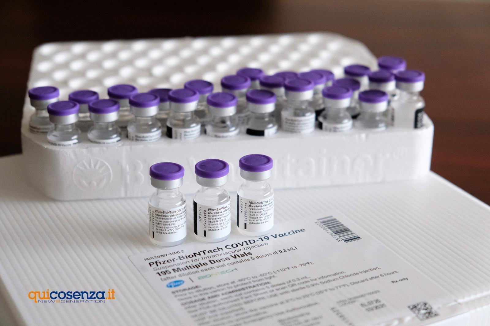 Asp Cosenza, al via i vaccini per i 49mila over 80. Proposti cinema e ospedale da campo 51 Vaccino pfizer6