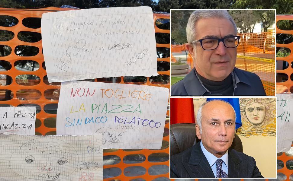 Cartelli offensivi contro il Sindaco, avviata l'azione disciplinare. Ciglio "rabbia e sconcerto" 51 Via Roma cartelli