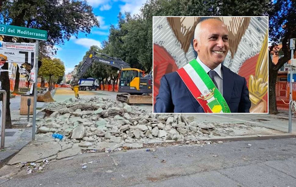 Caruso "via Roma andava aperta. Quello che ho detto faccio e continuerò a fare" 51 Via Roma lavori Sindaco Franz Caruso