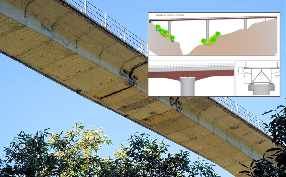 Cannavino, entro l'estate il progetto del nuovo impalcato in acciaio e calcestruzzo 51 Viadotto cannavino new1