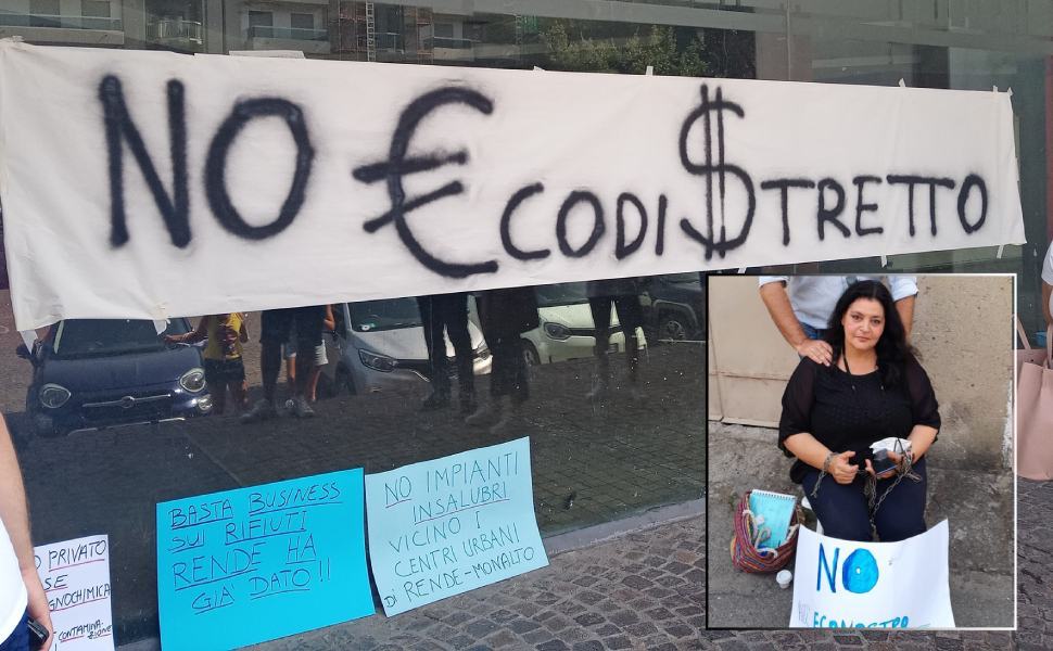Rifiuti, Eleonora in sciopero della fame contro l'ecodistretto a Villapiana 51 Villapiana Eleonora Rosa contro Ecodistretto