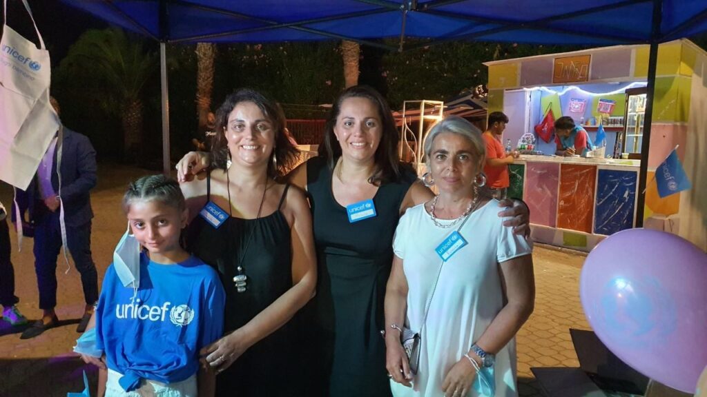 Volontarie e presidente Unicef Cs a Belvedere