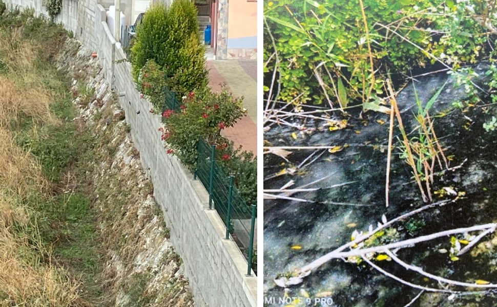acque reflue domestiche direttamente nel fiume Castace