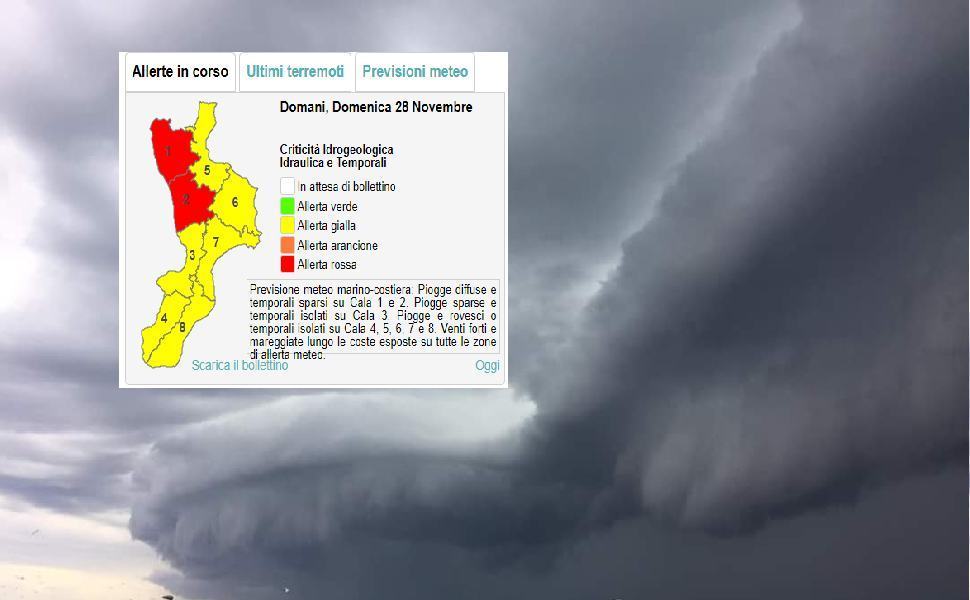 Cosenza, ancora 24 ore di allerta rossa. Il maltempo non allenta la presa 51 allerta rossa cosentino 1