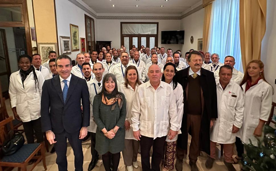 ambasciatrice cuba occhiuto e medici cubani
