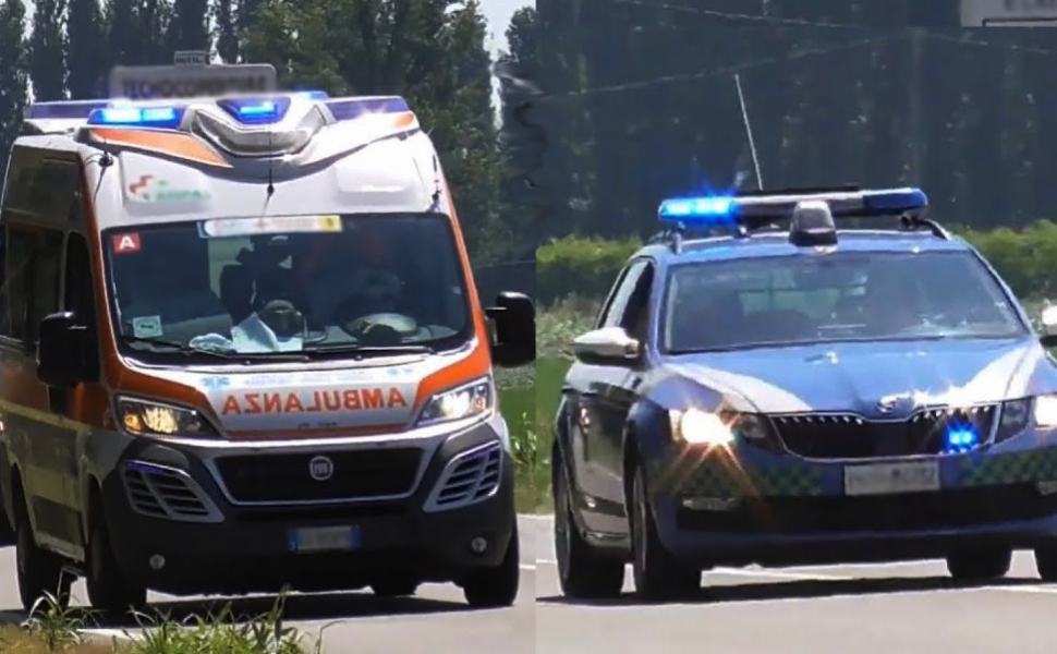 ambulanza e polizia stradale
