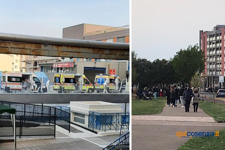 Cosenza: 40 positivi in attesa al Pronto soccorso e su viale Parco in centinaia a passeggio 51 ambulanze domenica 11 e viale parco cosenza