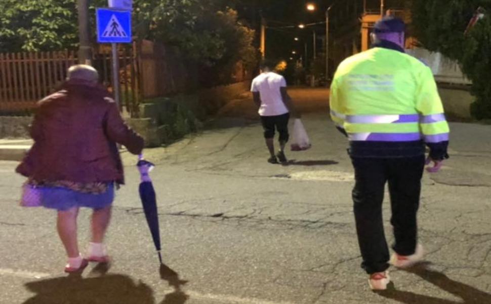 anziana senzatetto giovane montalto prot. civile