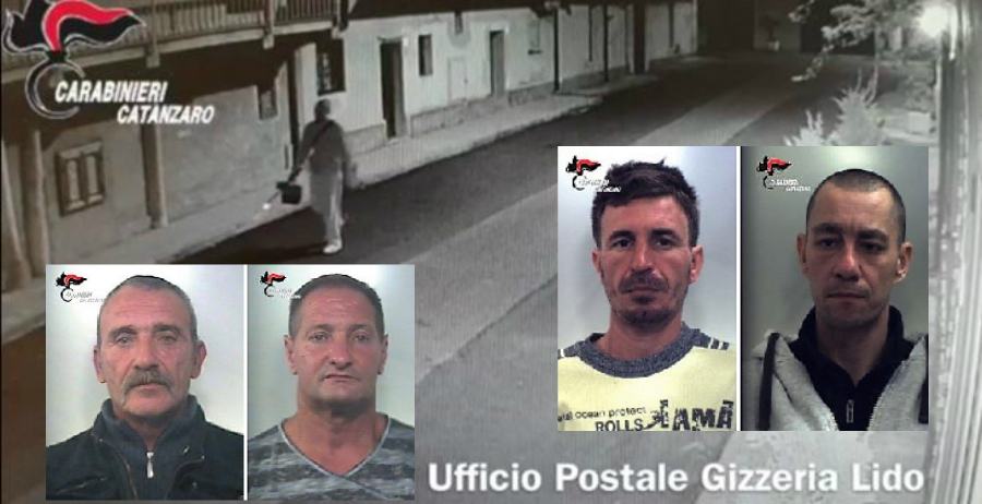 arresti banda lamezia gizzeria rapine