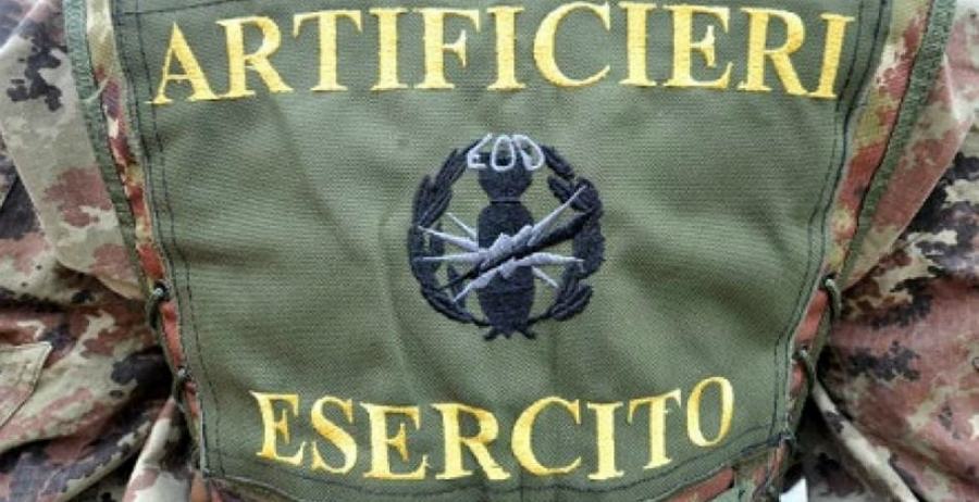 Rinvenuto ordigno bellico inesploso a Firmo 55 artificieri esercito