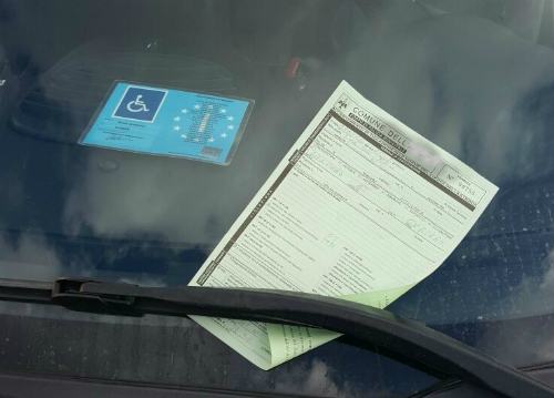 auto disabili multata 1