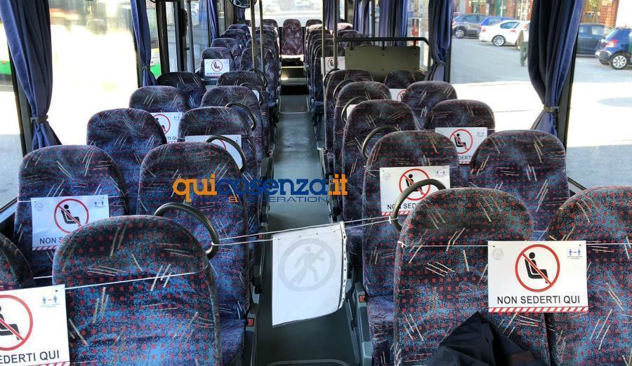 autobus misure coronavirus cosenza