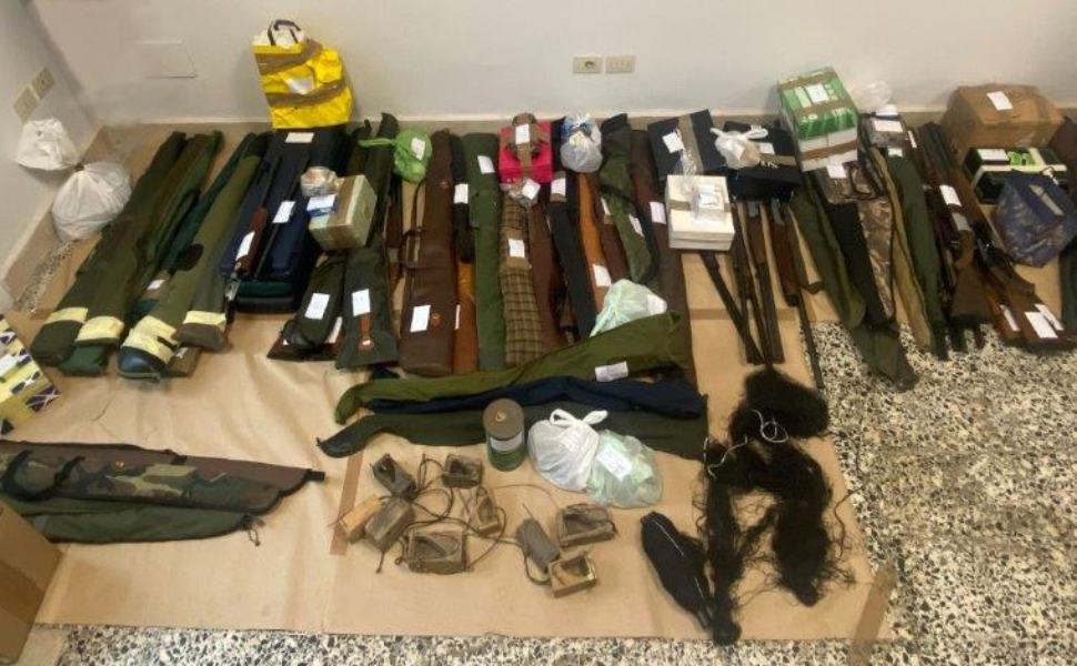 bracconieri armi sequestro molochio