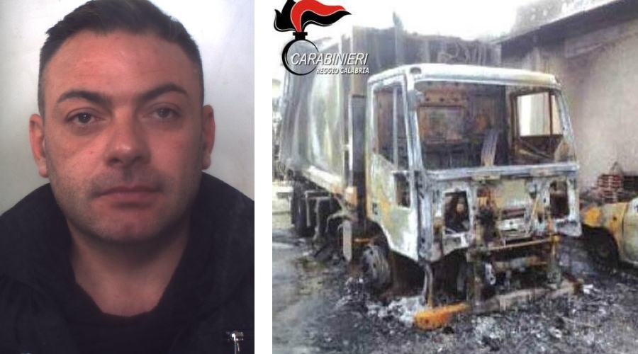 Incendia un mezzo per la raccolta dei rifiuti, arrestato 38enne 51 camion bruciato arresto casili andrea