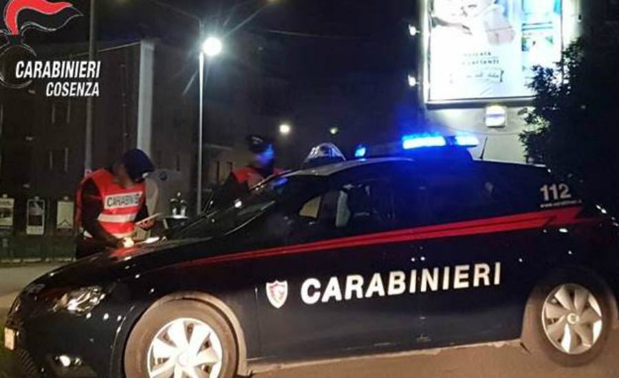 carabinieri cosenza notte controllo
