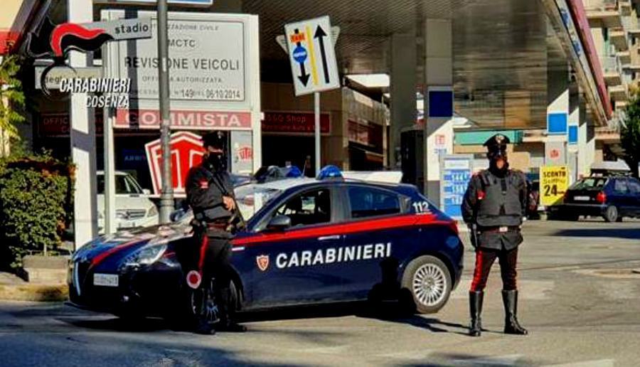 carabinieri cosenza via panebianco posto controllo