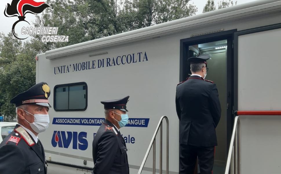 carabinieri rende avis raccolta donazione sangue