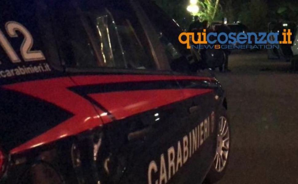 carabinieri rende notte 1 2