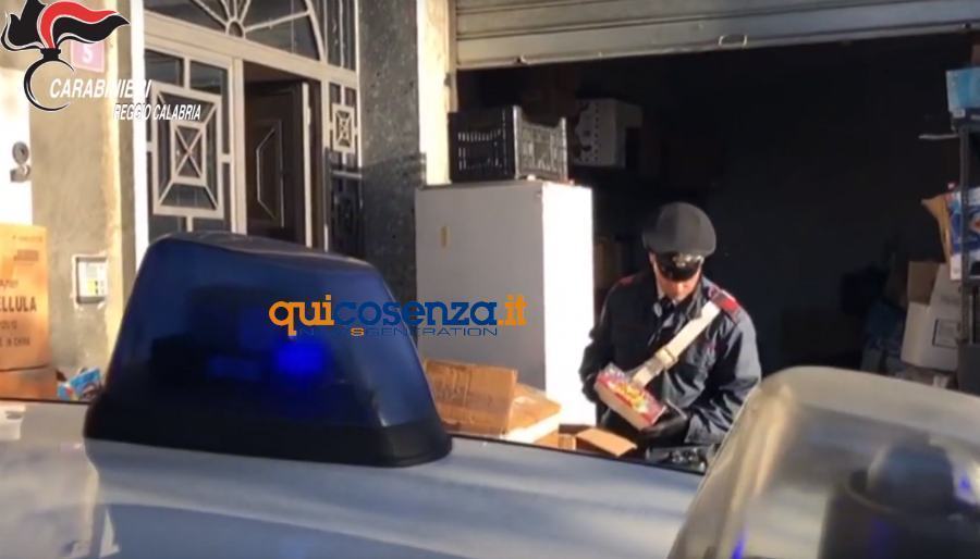 carabinieri sequestro Rc fuochi pericolosi