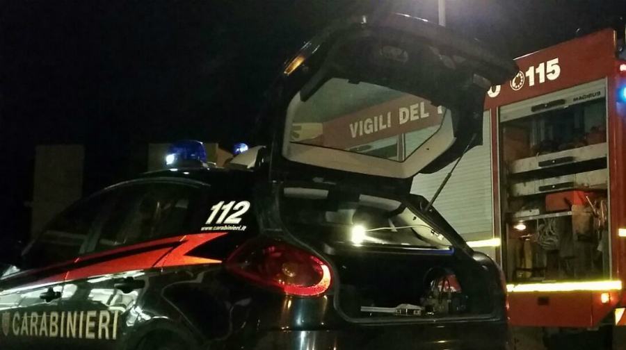 carabinieri vigili del fuoco notte 3