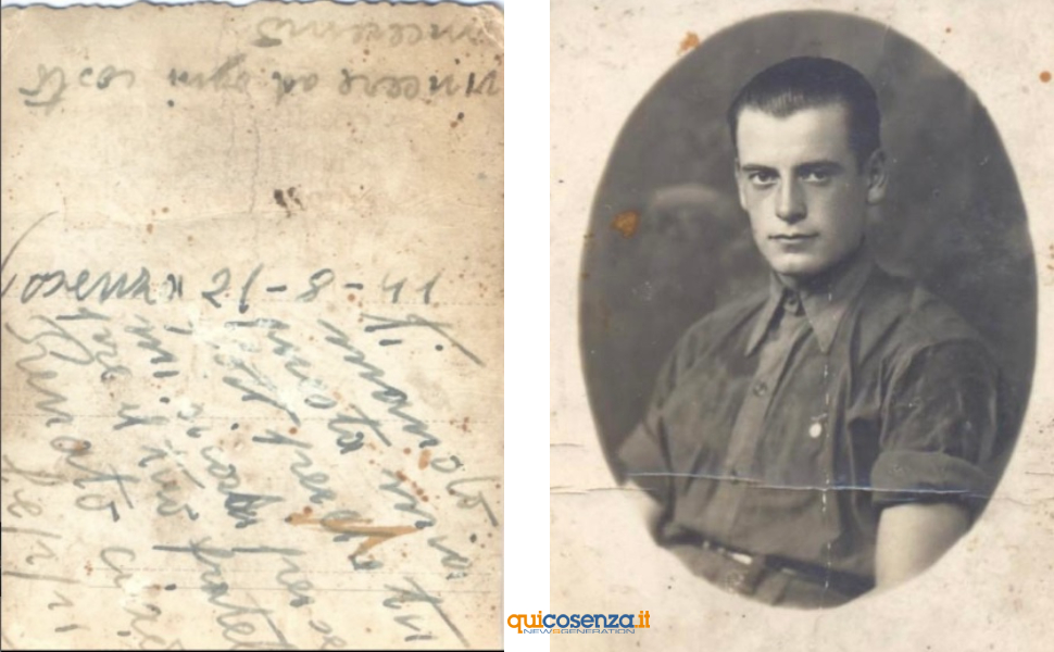 cartolina renato 1941 agosto cosenza