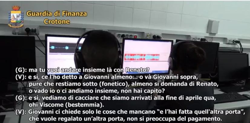 ciclope intercettazioni