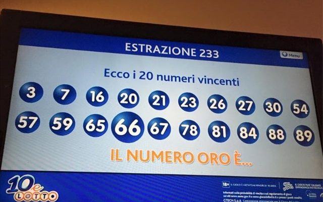Lotto, vinti in Calabria centomila euro 51 ciro 100mila