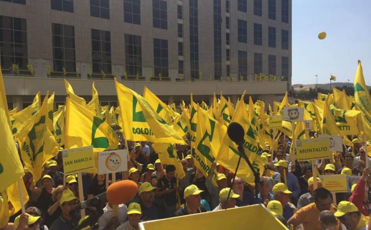 coldiretti protesta regione