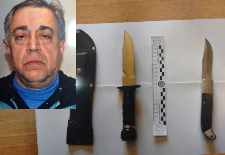 coltelli e rapinatore