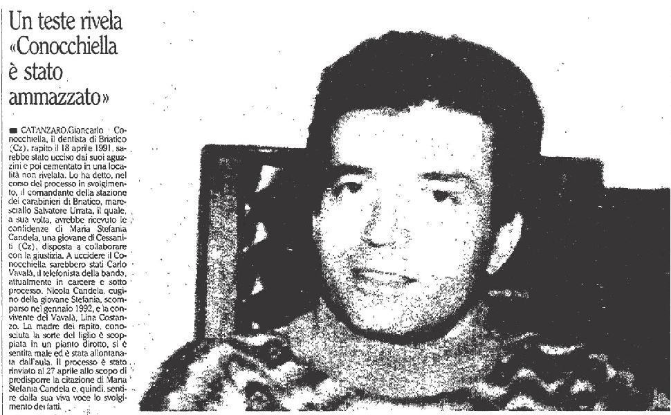 Dentista rapito e ucciso "non secondo i piani". Le rivelazioni apprese nel carcere di Paola 51 conocchiellagiancarlolamorte 1