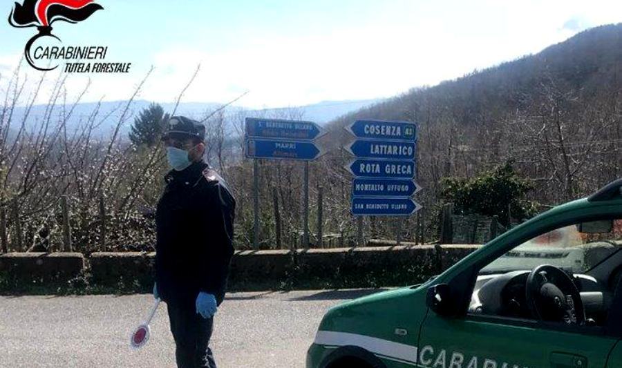 controlli coronavirus carabinieri forestali